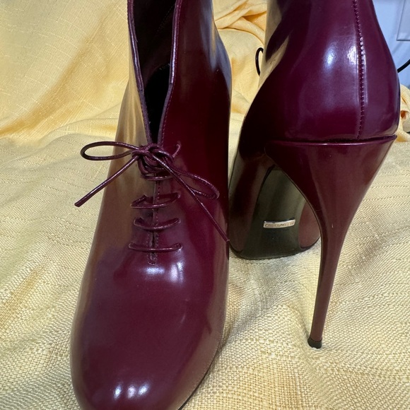 New Patent Leather shoes Gucci Pumps size 38 or 8 color burgundy - Picture 15 of 16